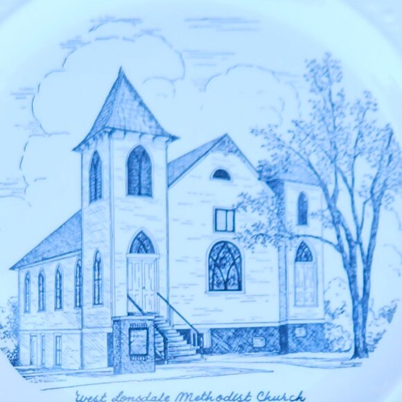 5 For $25 Commemerative Church Founding Plate 1910 - Picture 5 of 6